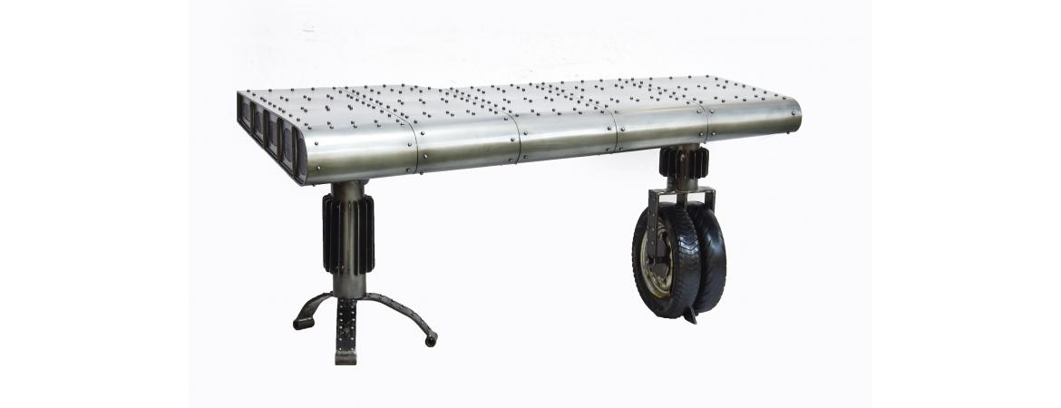 Aeroplane Wing Design Table with Wheel 180cm