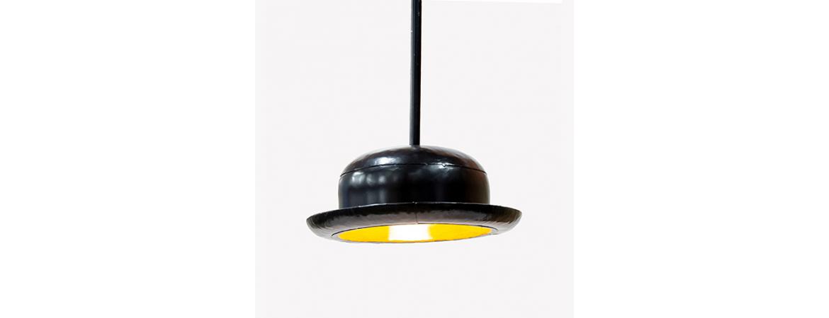 Bowler Hat Style Ceiling Pendant Light