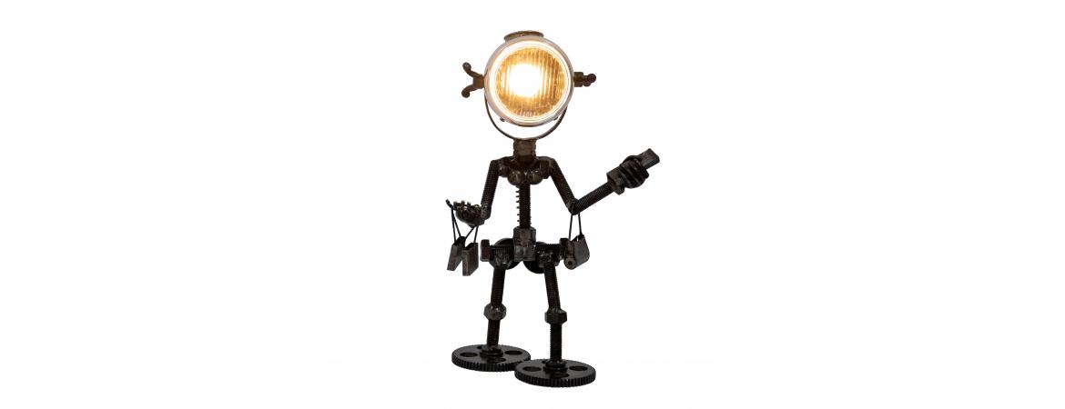 Reclaimed Parts Robot Table Lamp - Gone Shopping