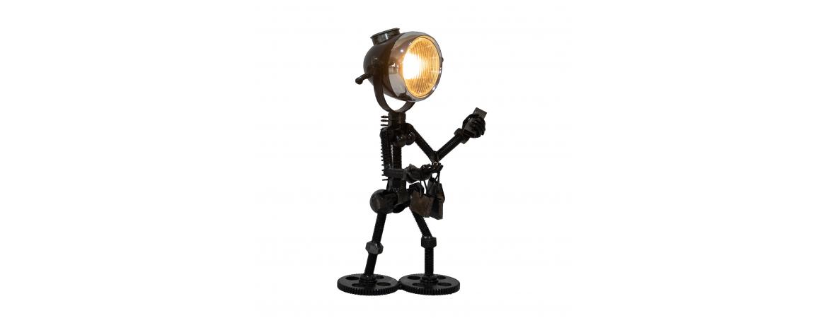 Reclaimed Parts Robot Table Lamp - Gone Shopping