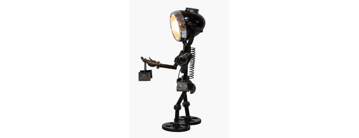 Reclaimed Parts Robot Table Lamp - Gone Shopping