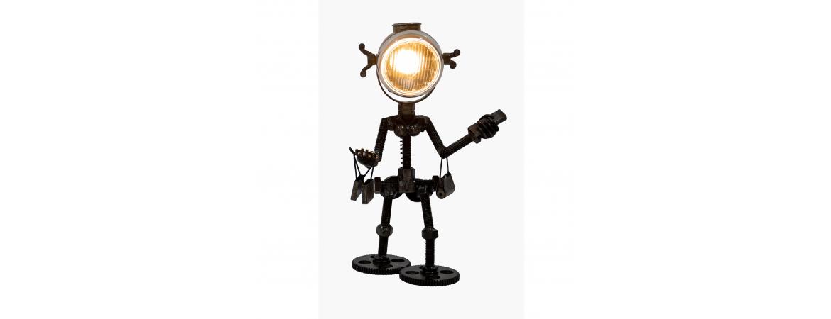 Reclaimed Parts Robot Table Lamp - Gone Shopping