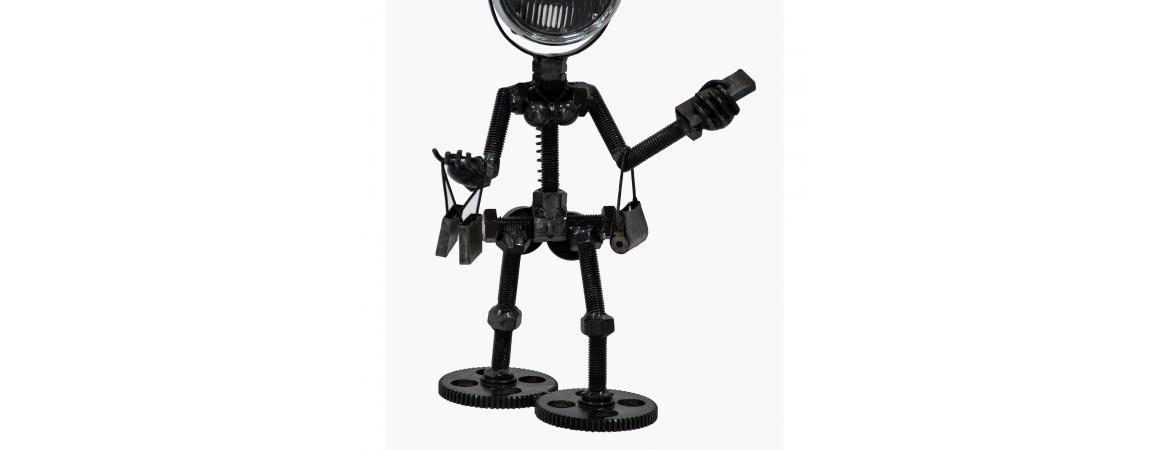 Reclaimed Parts Robot Table Lamp - Gone Shopping