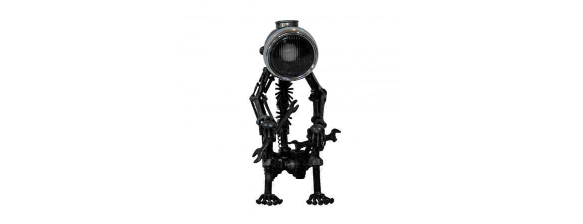 Reclaimed Parts Robot Table Lamp - A Long Wait