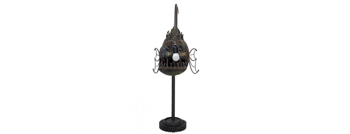 Steampunk Fish Table Lamp