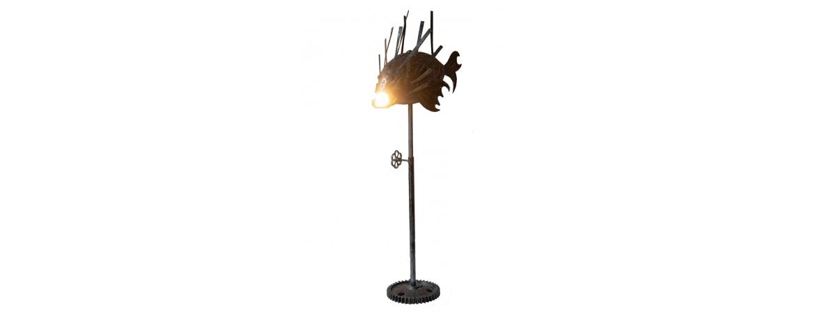 Steampunk Fish Adjustable Floor Lamp