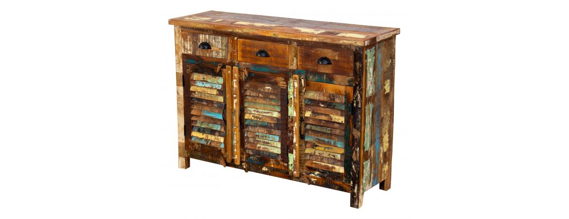 Reclaimed 3 Drawer Sideboard