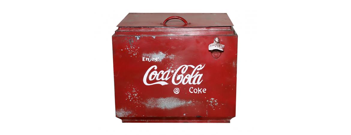 Replica Large Coca-Cola Chest with Bottle Opener