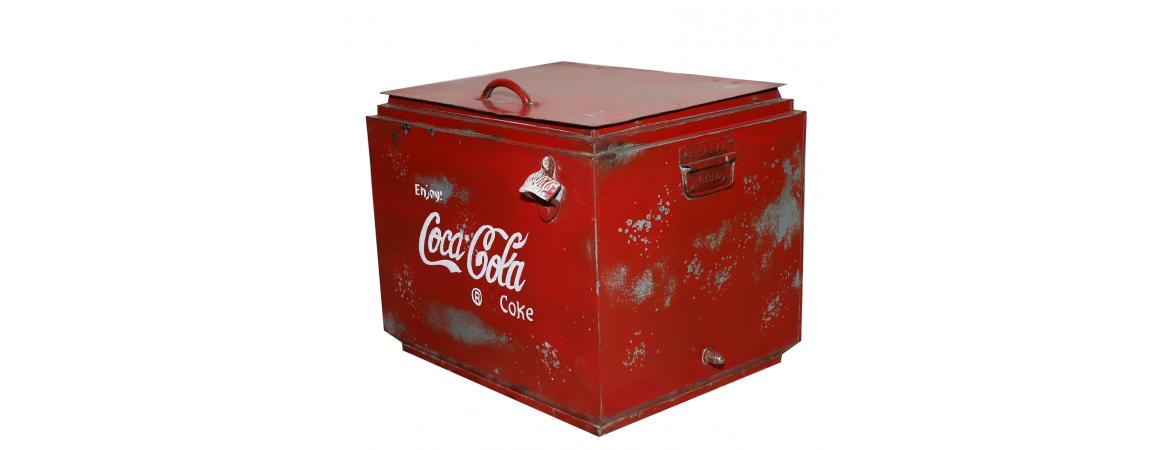 Replica Large Coca-Cola Chest with Bottle Opener