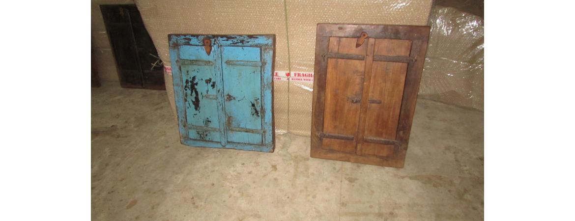 Assorted Upcycled Antique Window Shutters with Mirrors