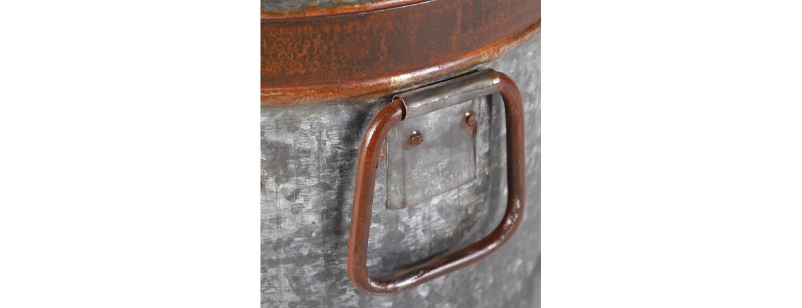 Tractor Seat Stool with Milk Churn Base