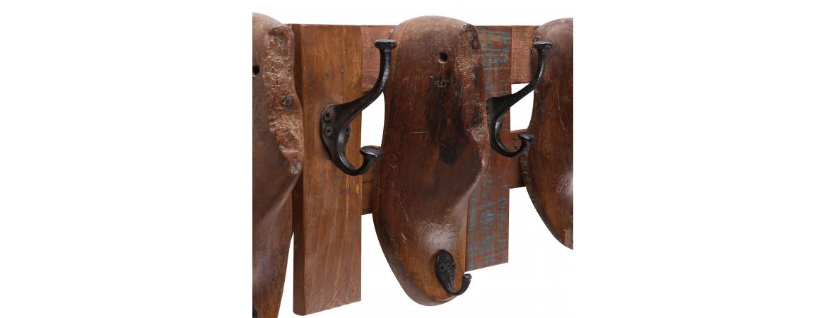 Coat Rack made from 4 Antique Shoe Moulds