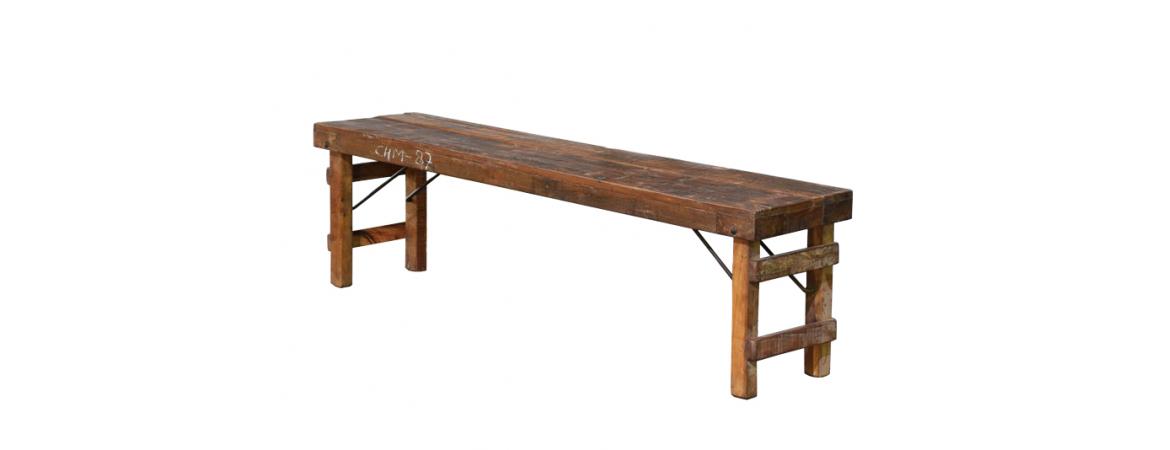 Folding Wooden Bench 180 x 37