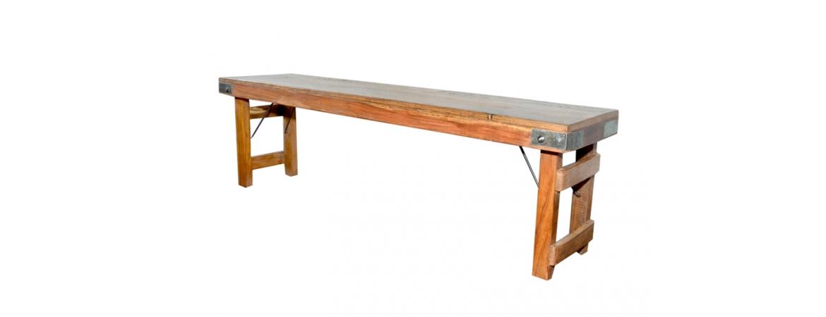 Folding Wooden Bench 180 x 37