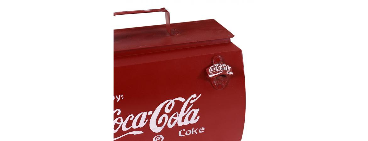 Vintage Coca-Cola Cooler Box with Handle