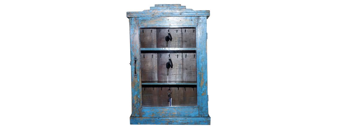 Assorted Antique Key Cabinet