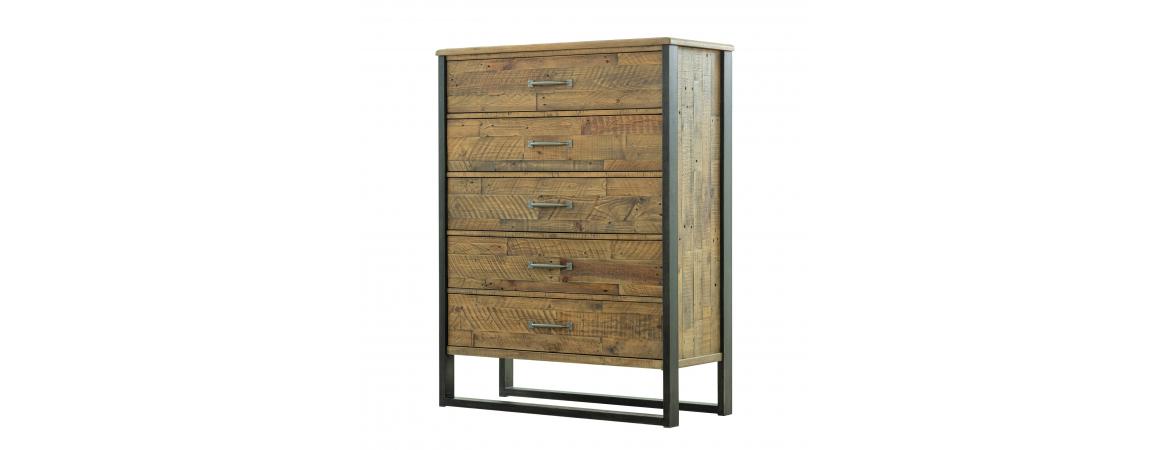 5 Drawer Chest with metal legs