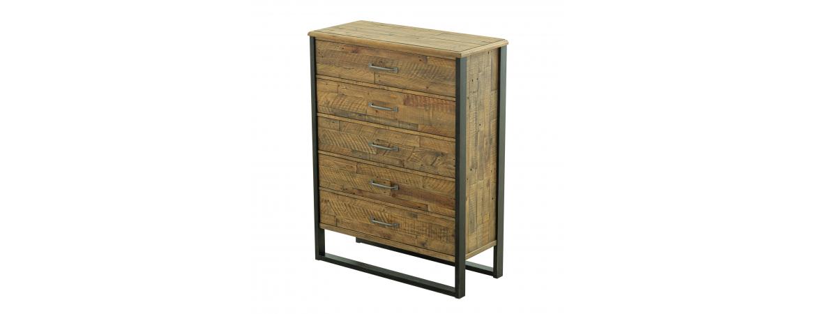 5 Drawer Chest with metal legs