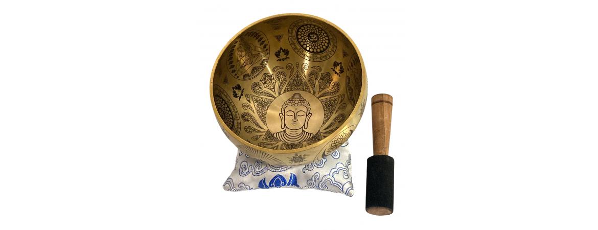 Singing Bowl with Cushion and Mallet