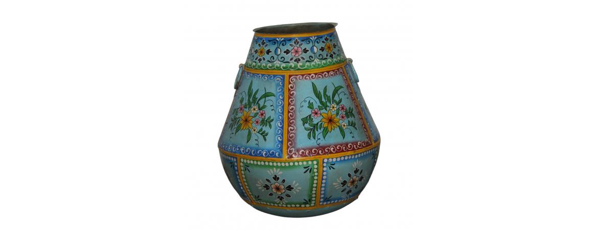 Blue Iron Pot 50 x 50 x56cm