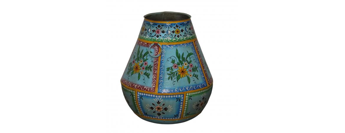 Blue Iron Pot 50 x 50 x56cm