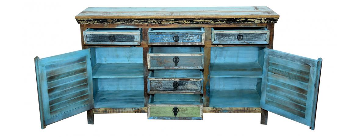 Reclaimed 2 Door 6 Drawers Sideboard