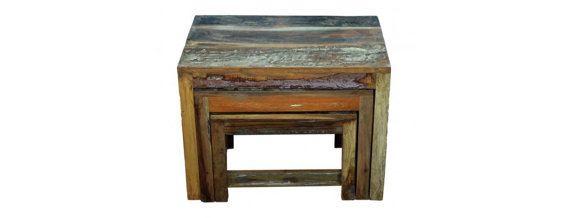 Reclaimed Nest of 3 Tables