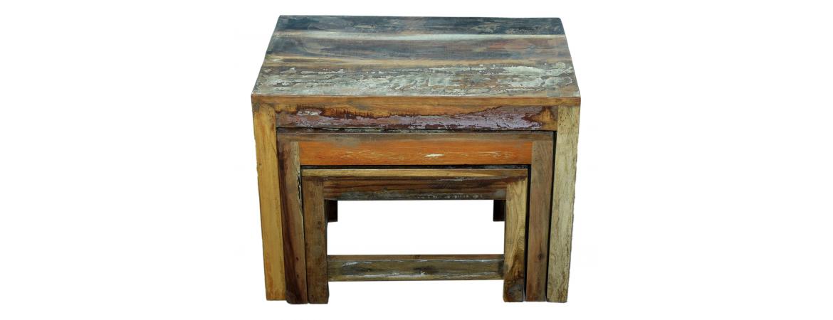 Reclaimed Nest of 3 Tables