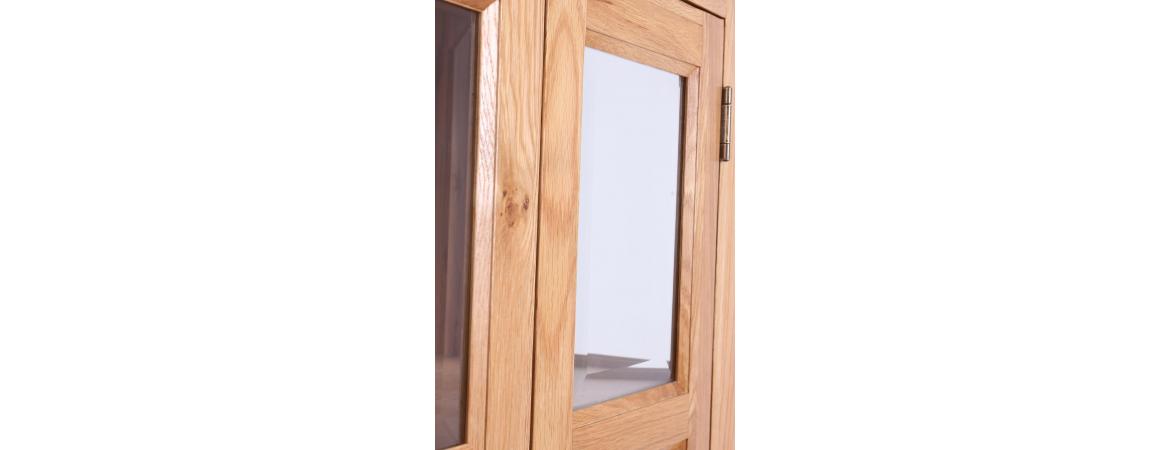 1 Drawer 2 Door Glazed Display Cabinet