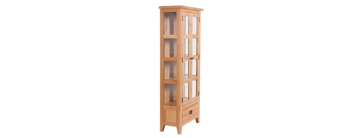 1 Drawer 2 Door Glazed Display Cabinet