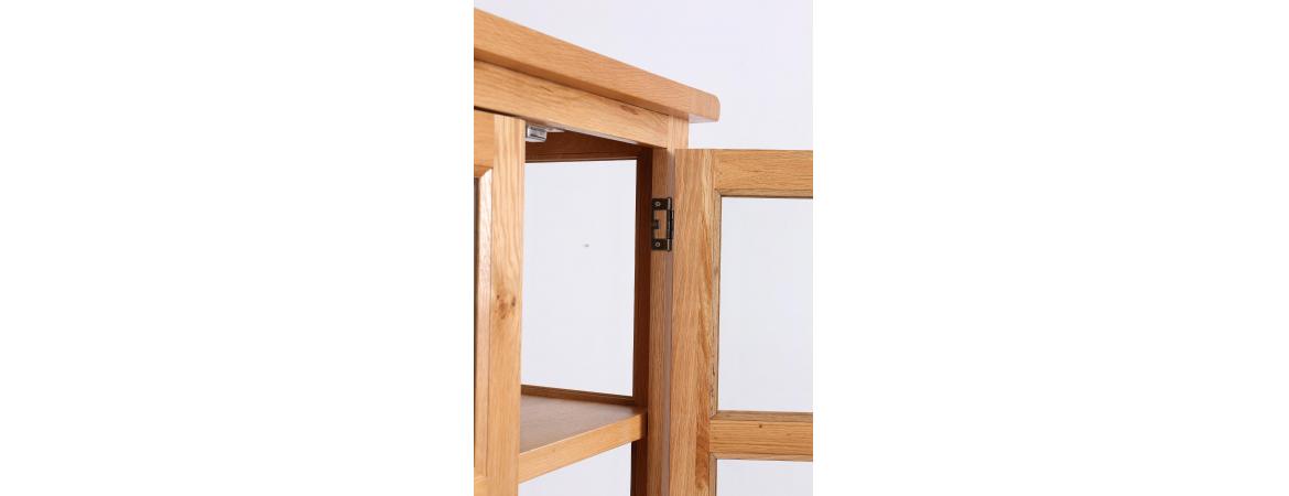 1 Drawer 2 Door Glazed Display Cabinet