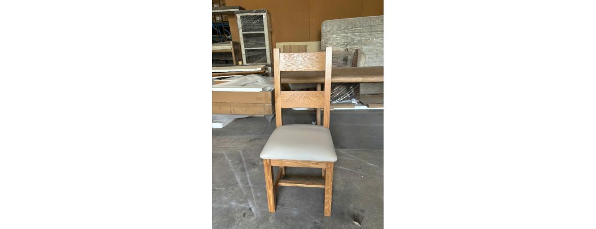 Dining Chair with Oyster PU Leather Seat