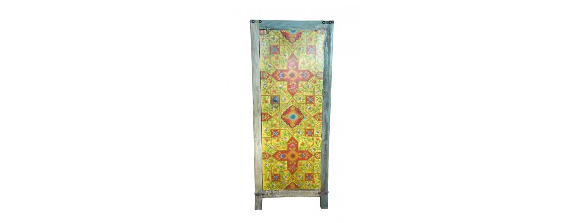 Hand Painted Tall Cabinet