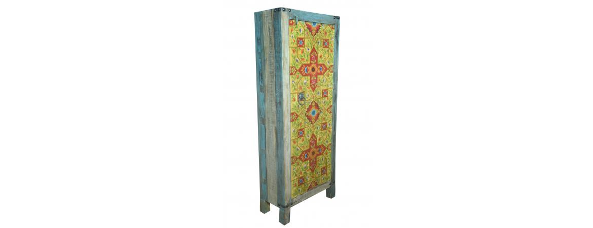 Hand Painted Tall Cabinet