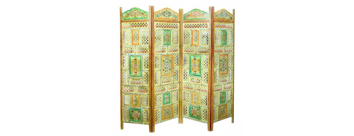 Antique Hand Painted Screen