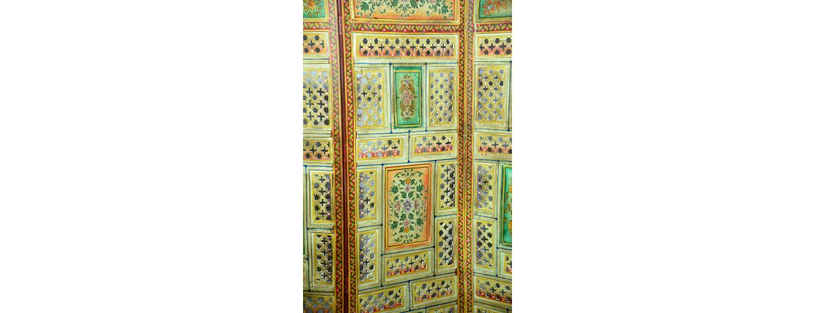 Antique Hand Painted Screen