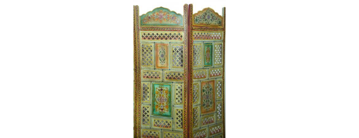 Antique Hand Painted Screen