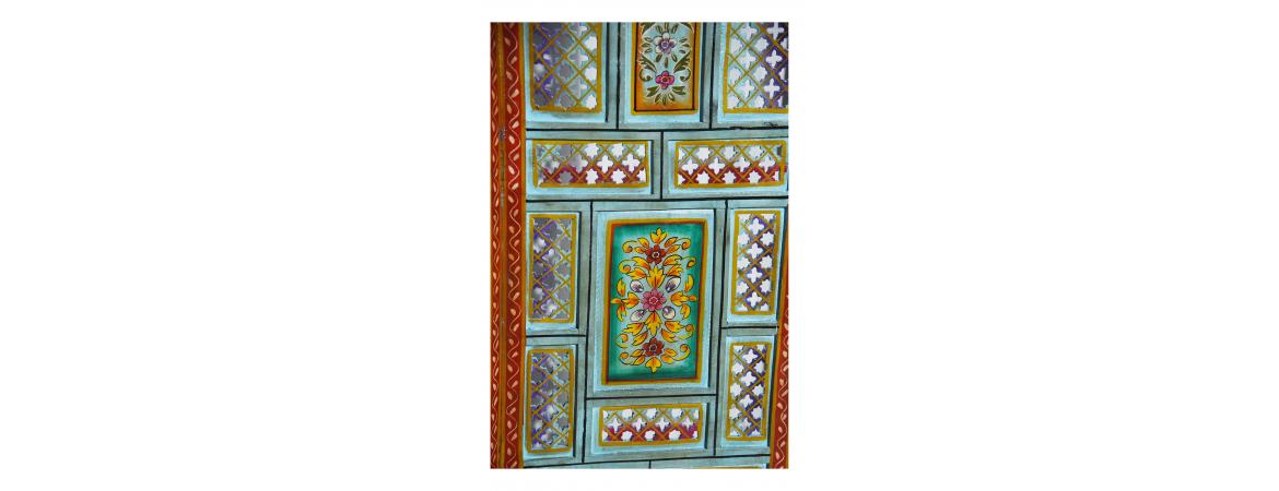 Antique Hand Painted Screen