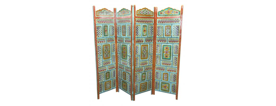 Antique Hand Painted Screen