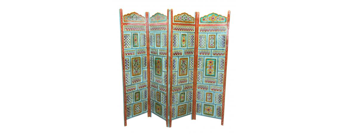 Antique Hand Painted Screen