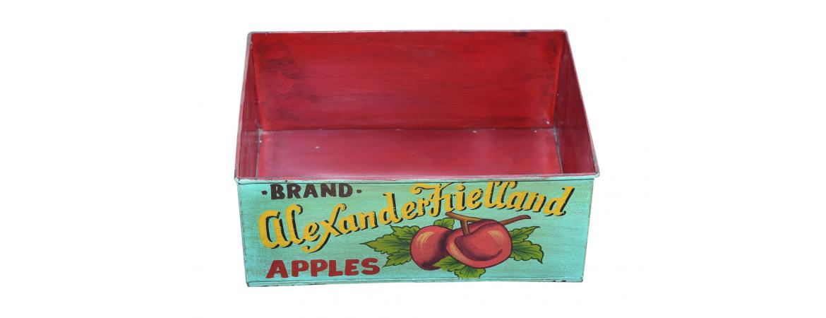 Set of 3 Metal Apple Boxes