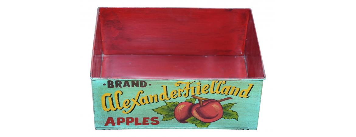 Set of 3 Metal Apple Boxes