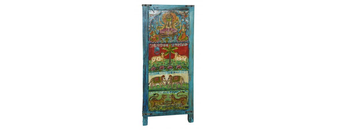 Hand Painted Tall Cabinet