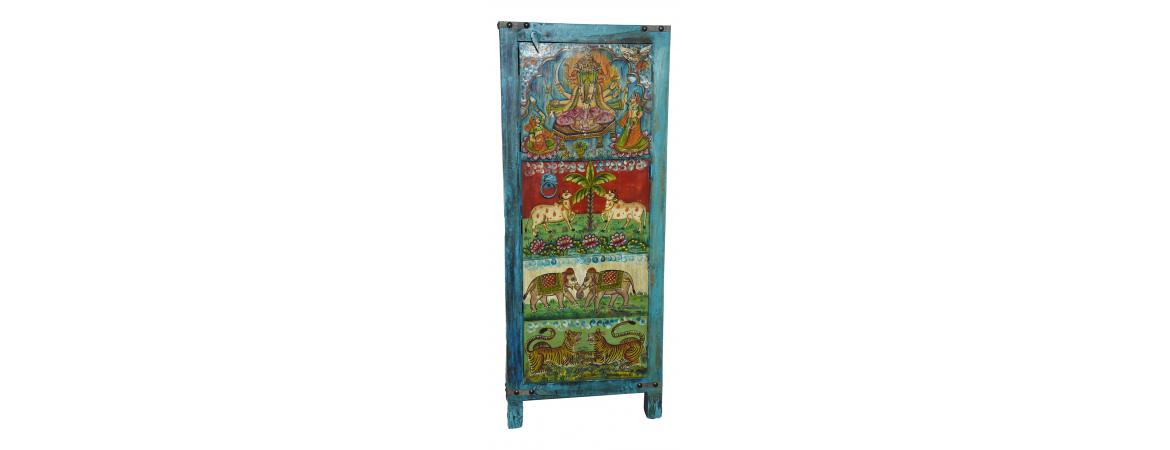 Hand Painted Tall Cabinet