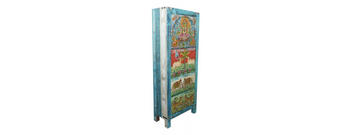 Hand Painted Tall Cabinet