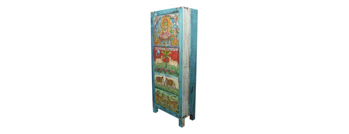 Hand Painted Tall Cabinet