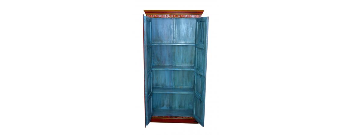 Hand Painted Vintage Tall Cabinet