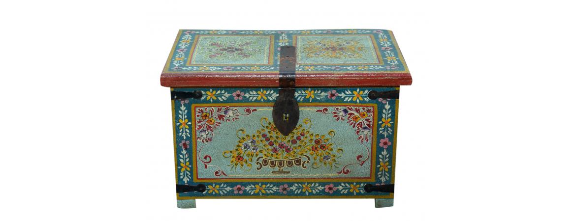 Hand Painted Lift Top Chest