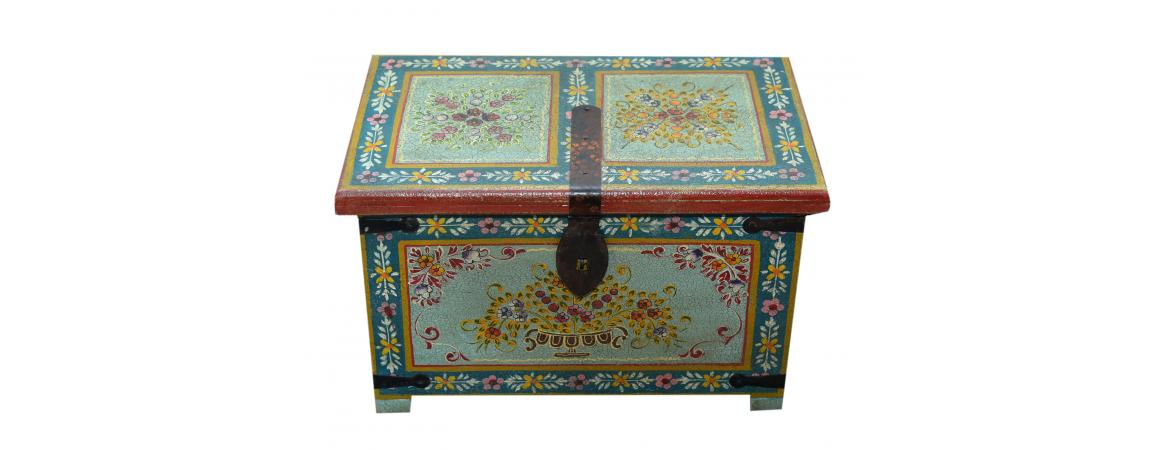 Hand Painted Lift Top Chest