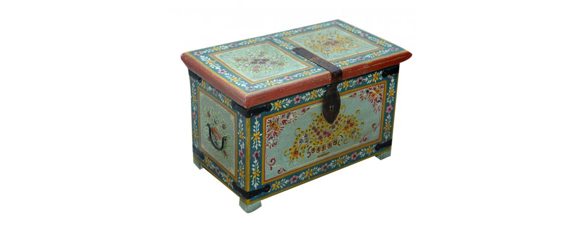 Hand Painted Lift Top Chest